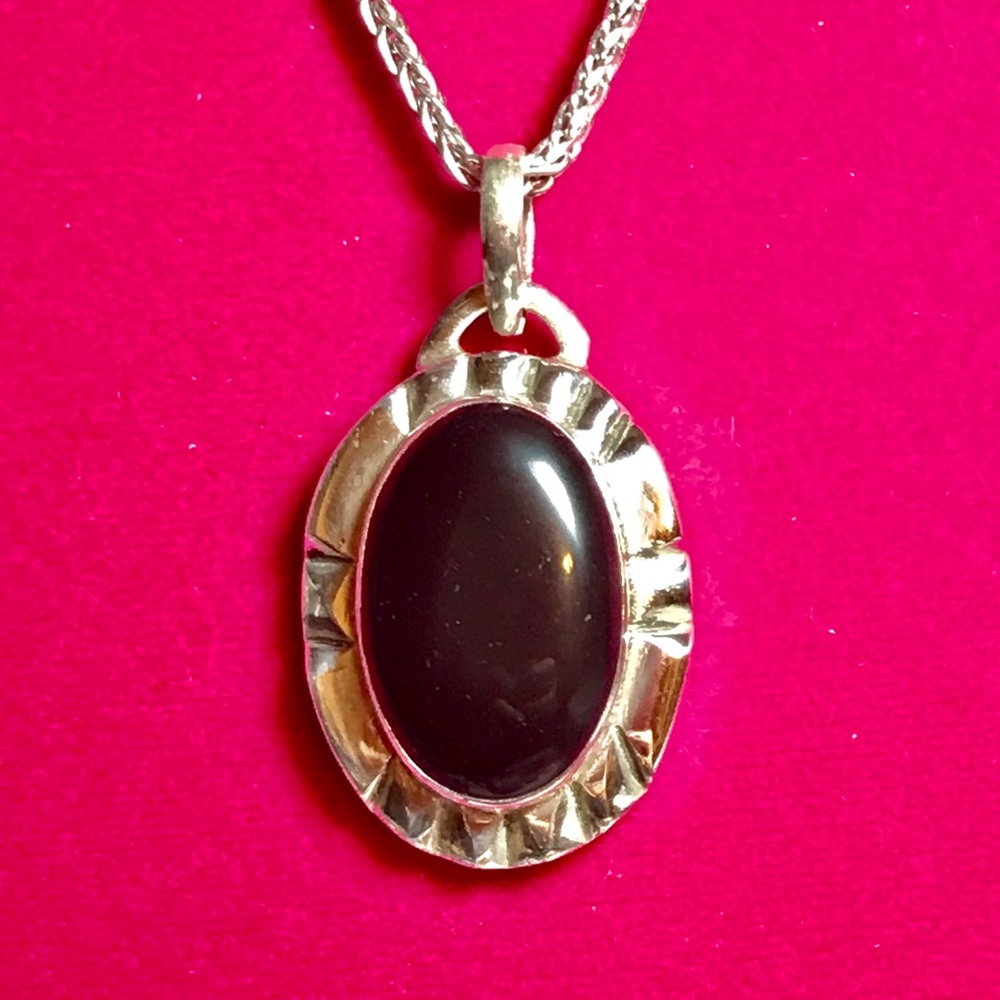 Sterling Onyx Necklace